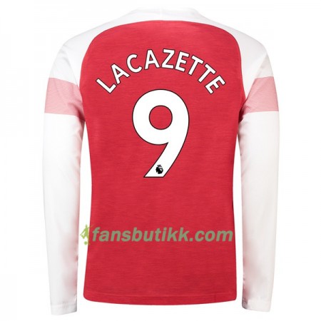 Fotballdrakt Arsenal Lacazette 9 Hjemmetrøye 2018-2019 Langermet
